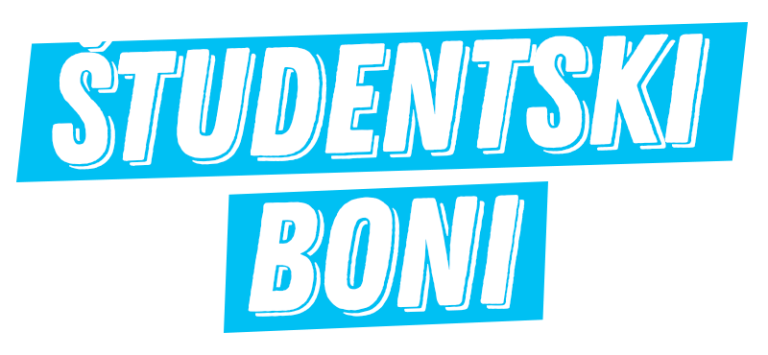 Napis študentski boni